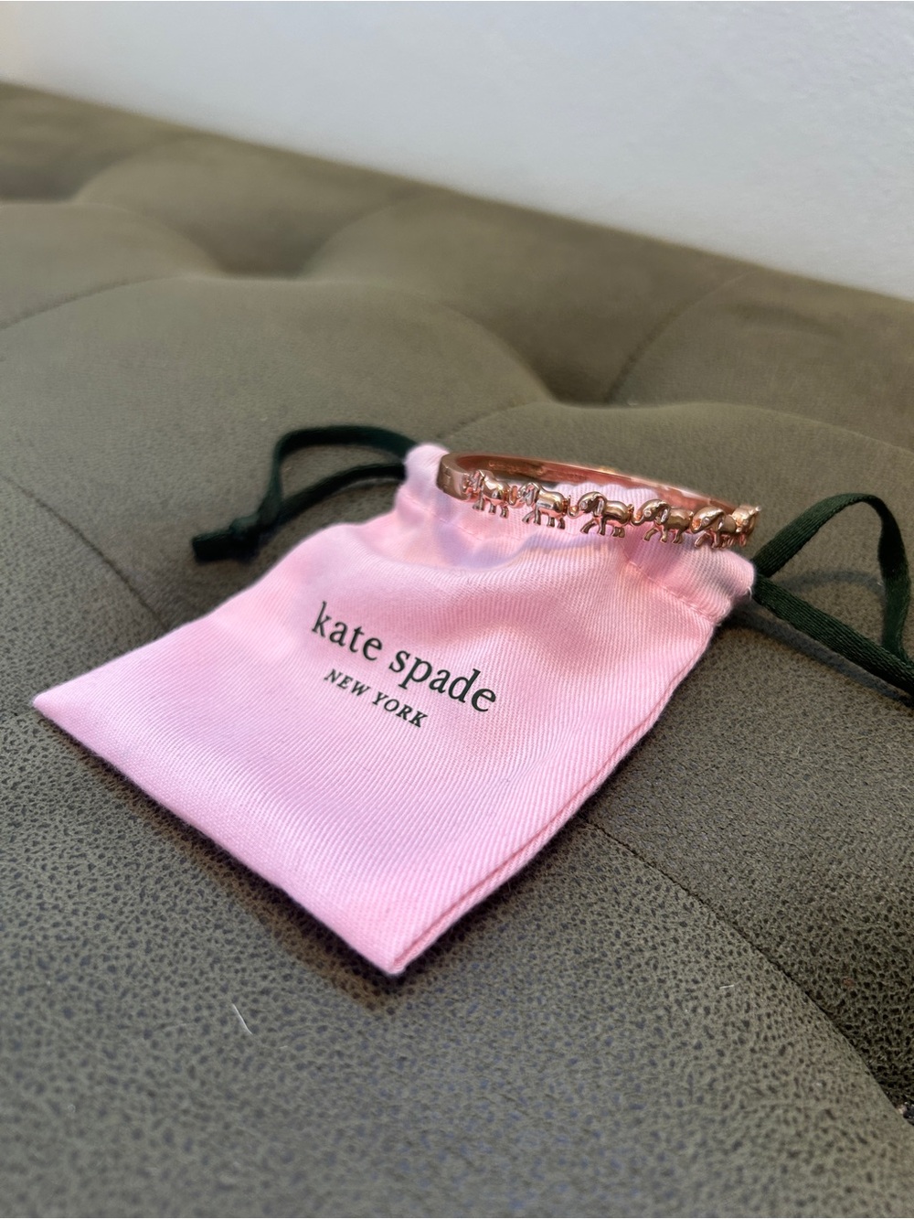 kate spade Rose Gold Elephant Link Bracelet